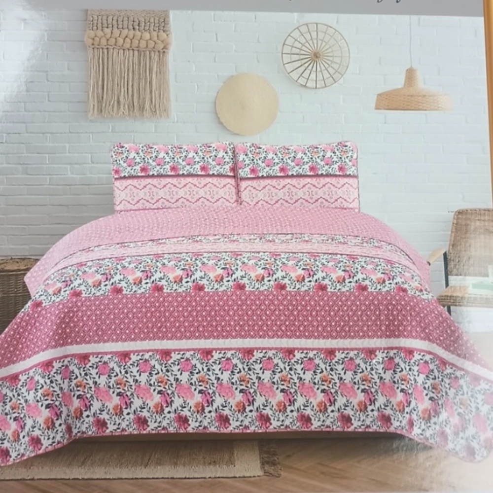 Luxury Home 3 piece quilt Set